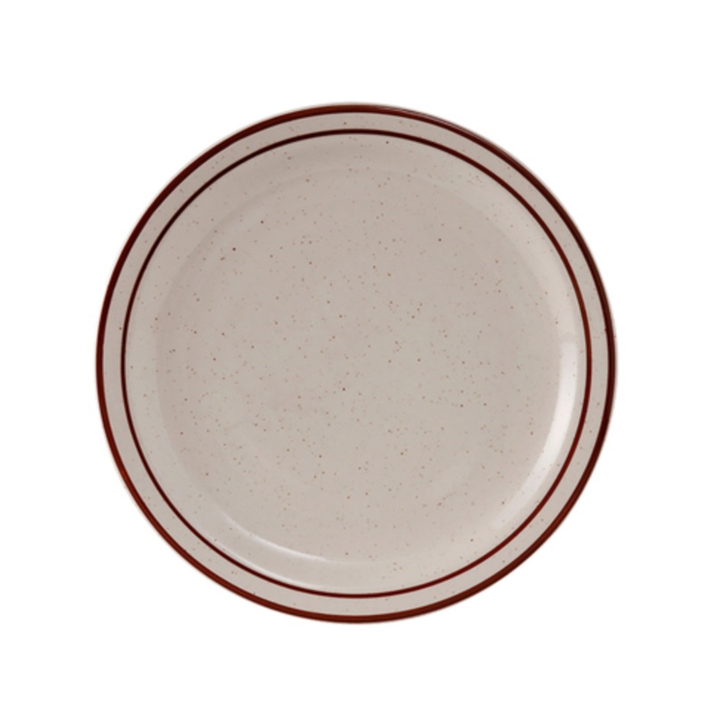 Tuxton Plate, 7 1/4 Brown Speckle Bahamas Pattern – CS3D