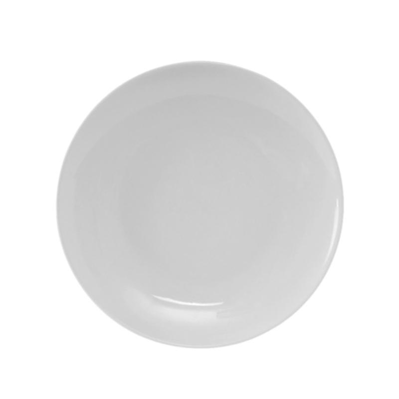 Tuxton Plate, 7-1/8, Round Coupe, Florence, White – CS3D