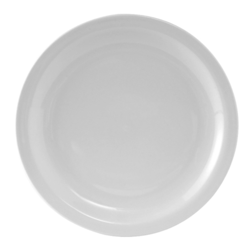 Tuxton Plate, 9 Narrow Rim White Colorado Pattern – CS2D