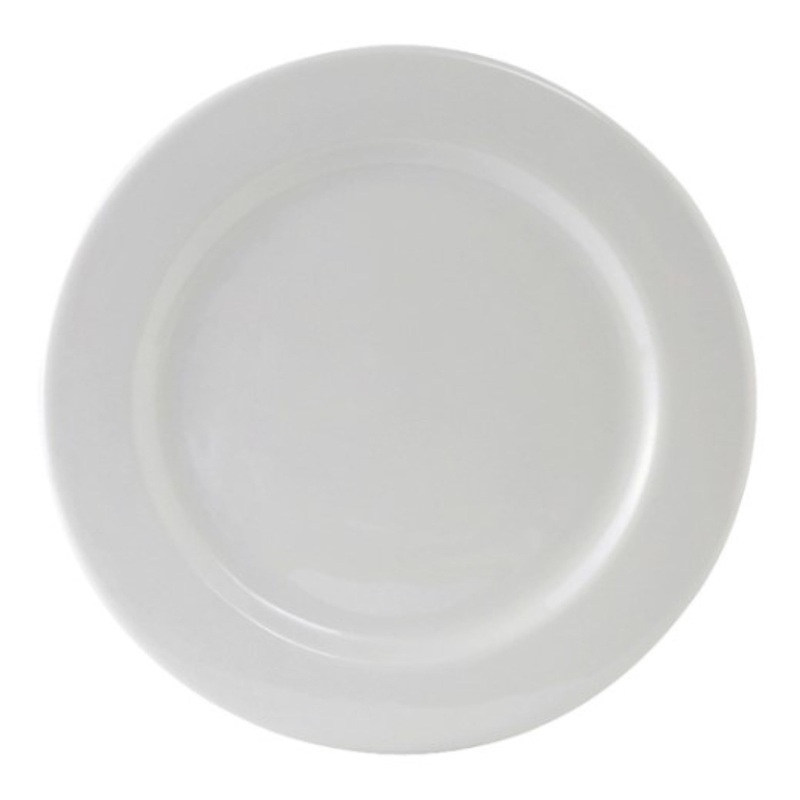 Tuxton Plate, 9 Rolled Edge Plain White Alaska – CS2D