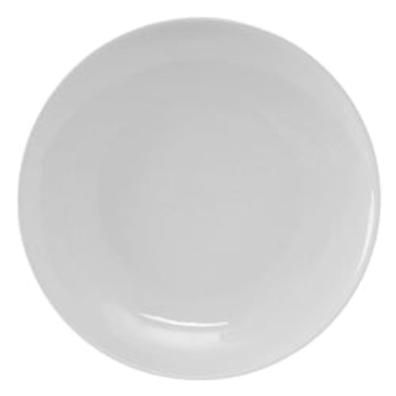 Tuxton Plate, 9 Round Coupe, Florence, White – CS2D