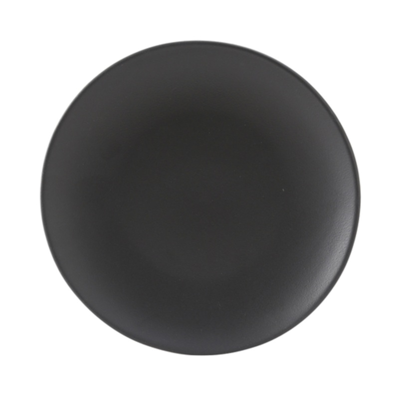 Tuxton Plate, 9, round coupe, Zion, Matte Black – CS2D