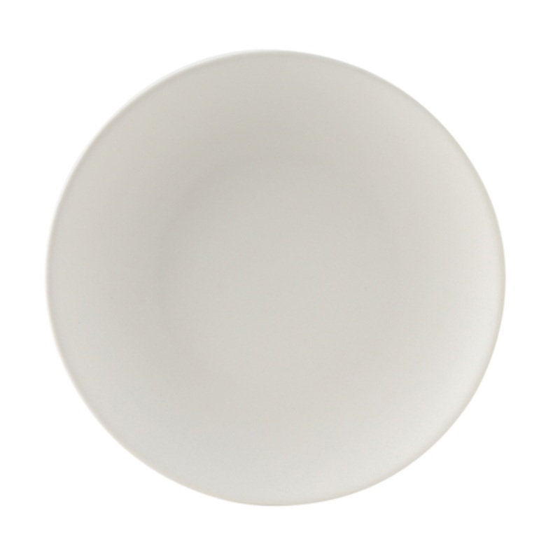 Tuxton Plate, 9, Round Coupe, Zion, Matte White – CS2D