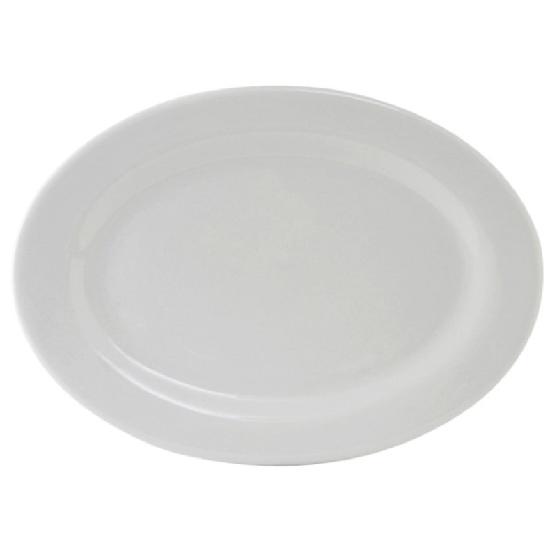 Tuxton Platter, 10 Plain Porcelain White Alaska – CS2D