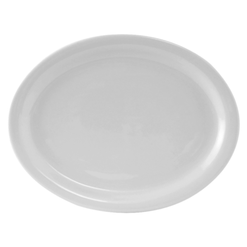 Tuxton Platter, 11 1/8 Narrow Rim White Colorado  – CS1D