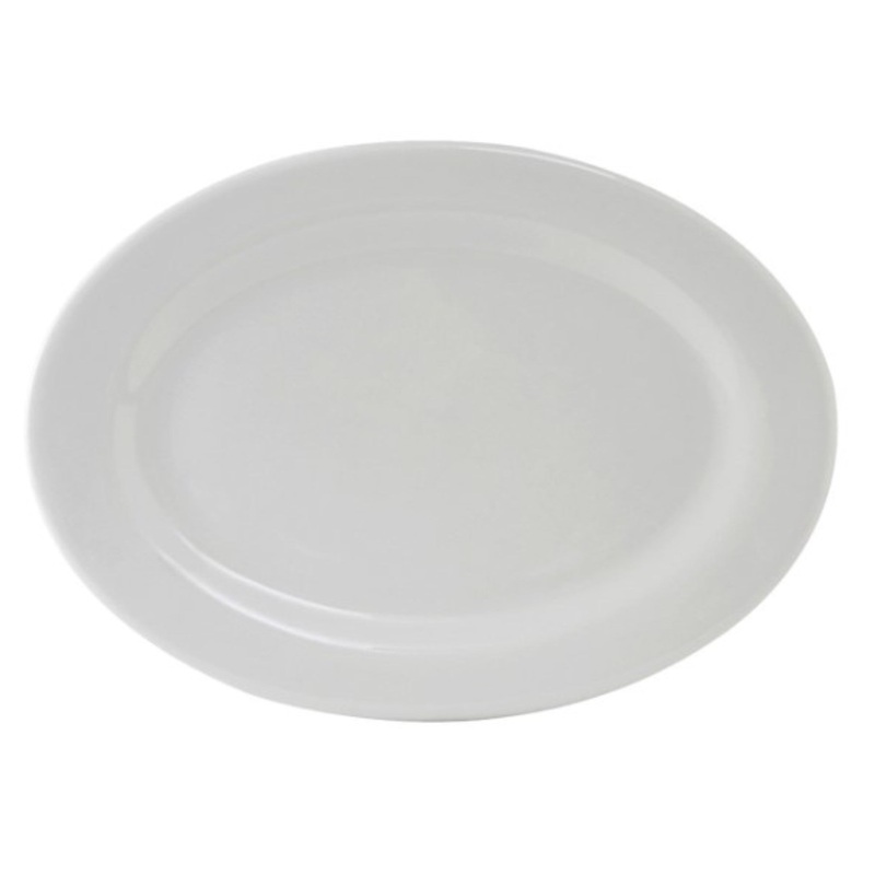 Tuxton Platter, 11 3/4 Plain White Alaska Pattern – CS1D