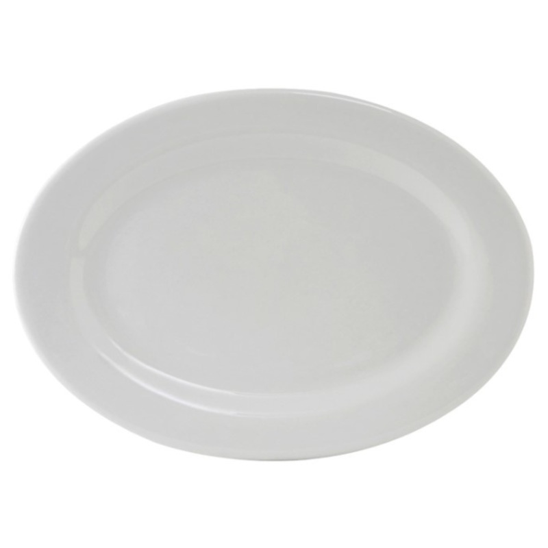 Tuxton Platter, 16 1/8 Plain White Alaska Pattern – CS/6EA