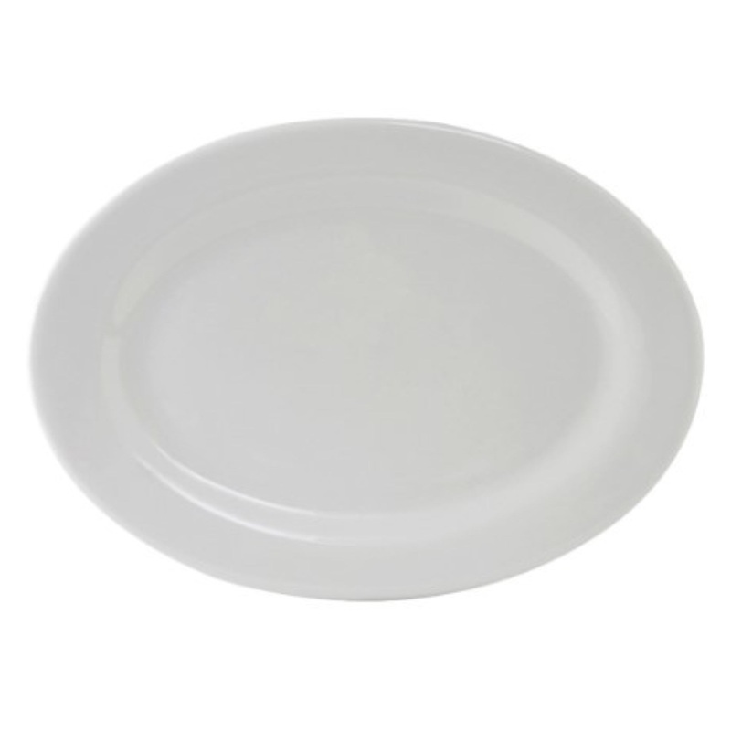 Tuxton Platter, 8 1/4 PlainPorcelain White Alaska – CS3D