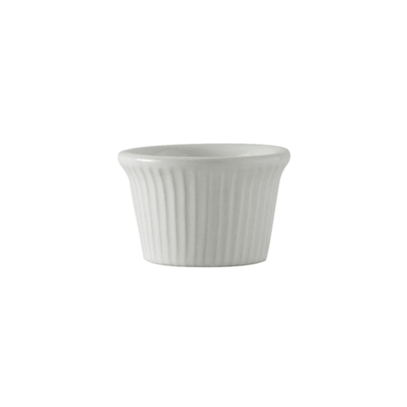 Tuxton Ramekin, 1 1/2oz Fluted Sides Plain White – CS4D