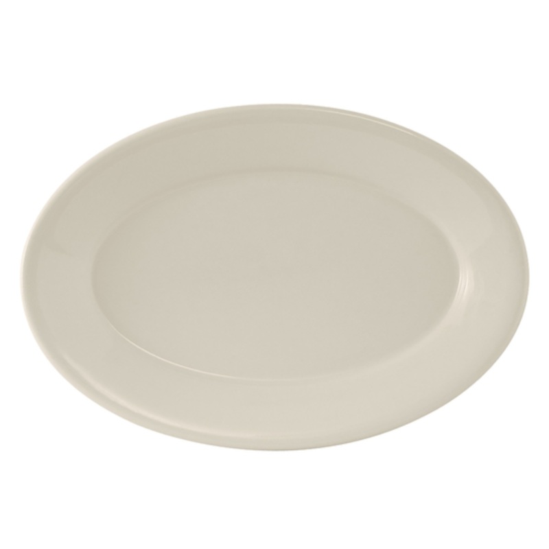 Tuxton Reno-Platter 11-5/8 Oval Wide Rim Rolled Edge – DZ