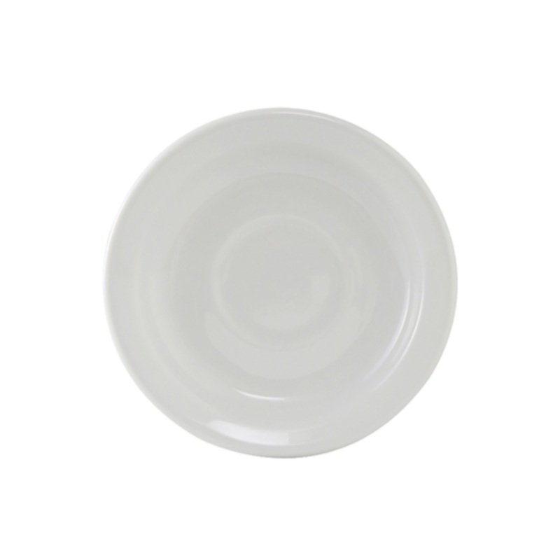 Tuxton Saucer, 5 7/8 Narrow Rim White Colorado – CS3D