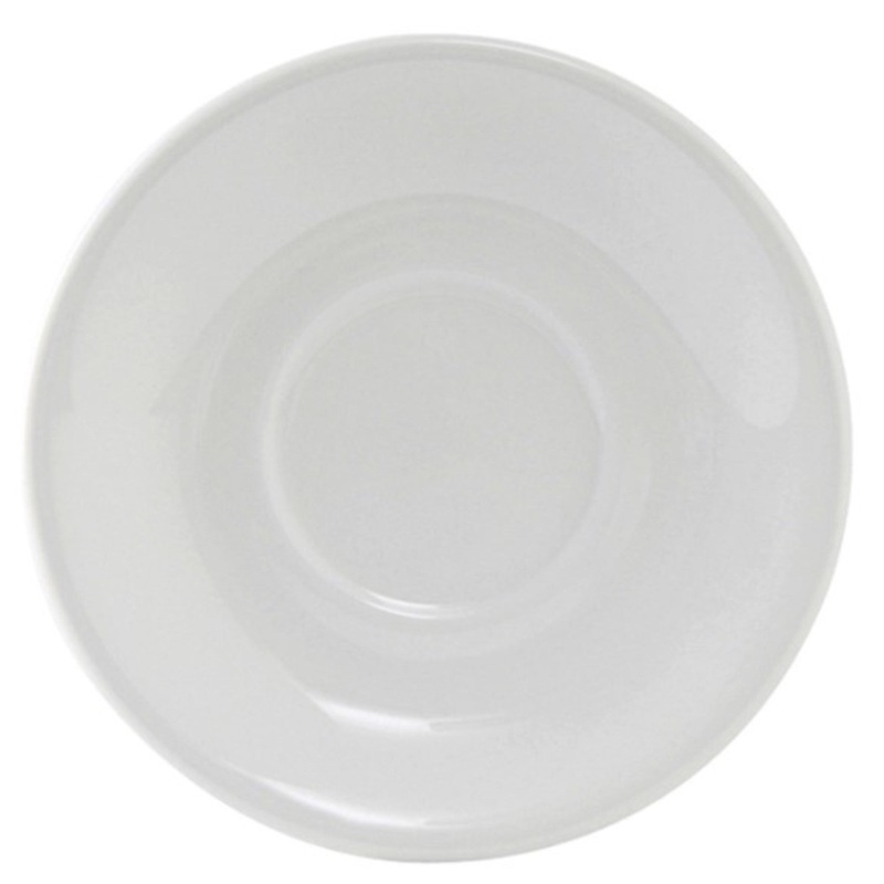 Tuxton Saucer, Coupe ShapePlain White Alaska – CS3D