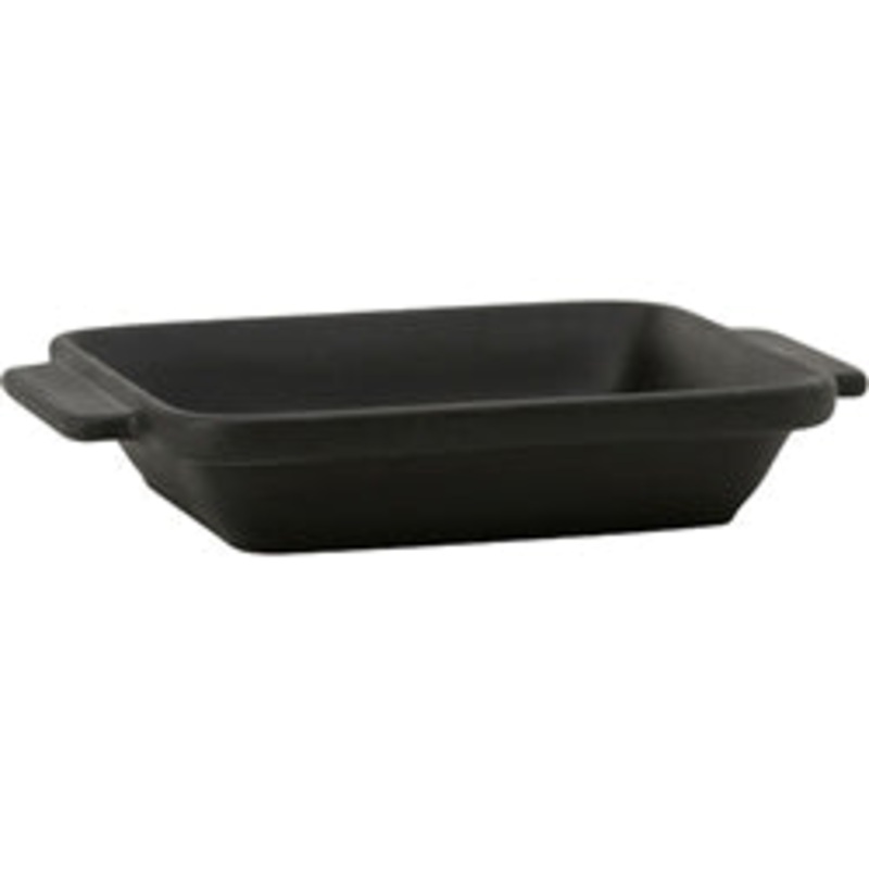 Tuxton Side Dish, 7oz, Rectangular, (2) handles, Zion Matte Black – CS1D