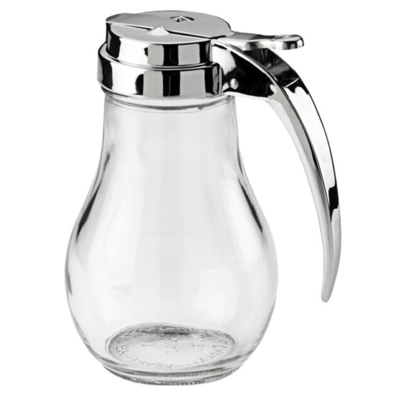 Vollrath Syrup Pourer, 14oz -Glass Jar, Chrome Top – 214