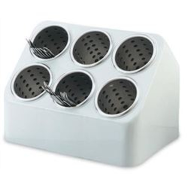 Vollrath Flatware Holder, 6Hole – Plastic – 52644