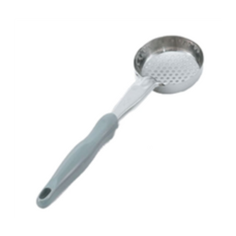 Vollrath Spoodle 4 oz 1-Piece Heavy/Duty, Perforated Round Bowl, Gray Handle  – 6432445