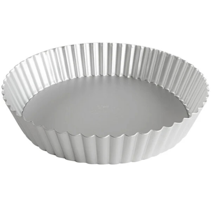 Fat Daddios  Fluted Quiche/Tart Pan 10×2 Anodized Aluminum – FATPFT-102