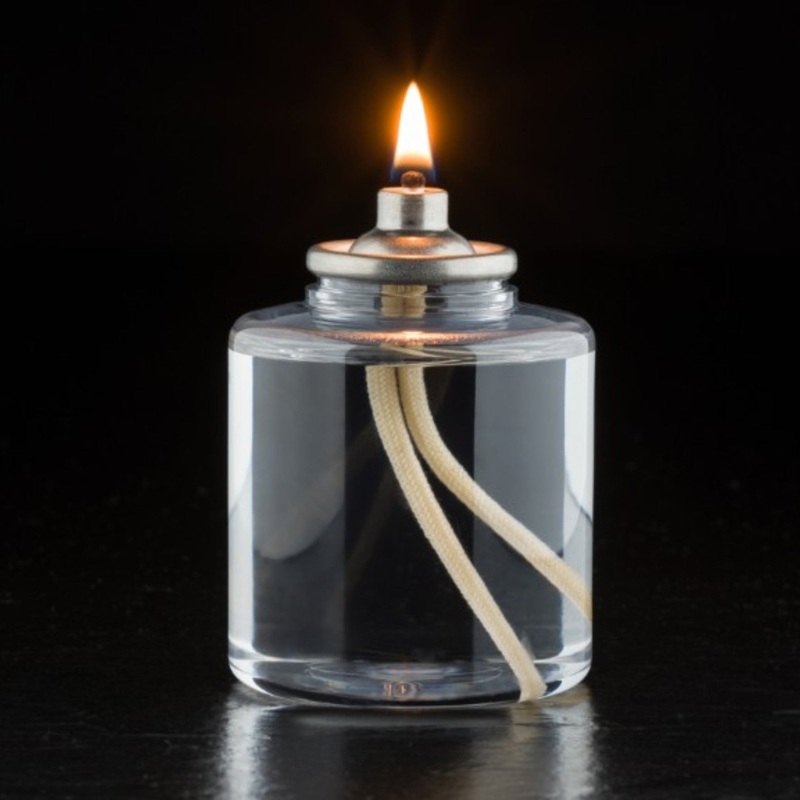 Hollowick Fuel Cell, 2-1/0 dia. x 2-4/5H, 36 hour, Disposable, Plastic, Clear – CS