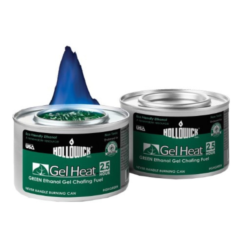 Hollowick Gel Heat Green Chafing Fuel, Ethanol, Can – CS