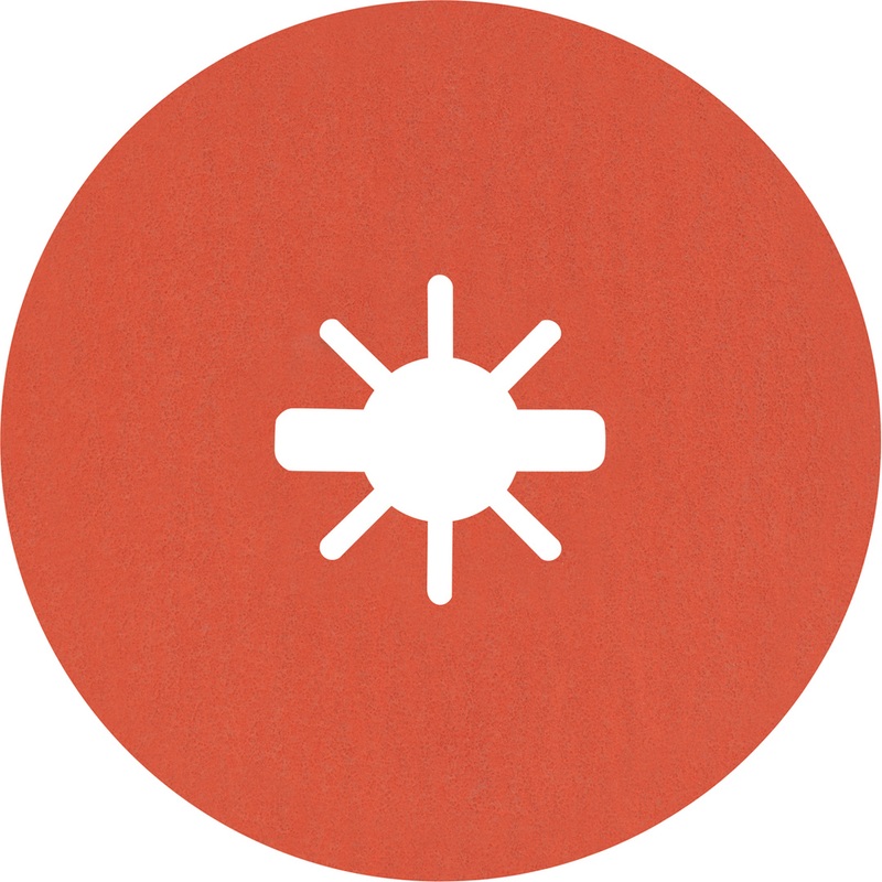 Bosch EXPERT R782 Prisma Ceramic X-LOCK Fibre Disc 115mm 22.23mm G 60 5-pc 2608621805