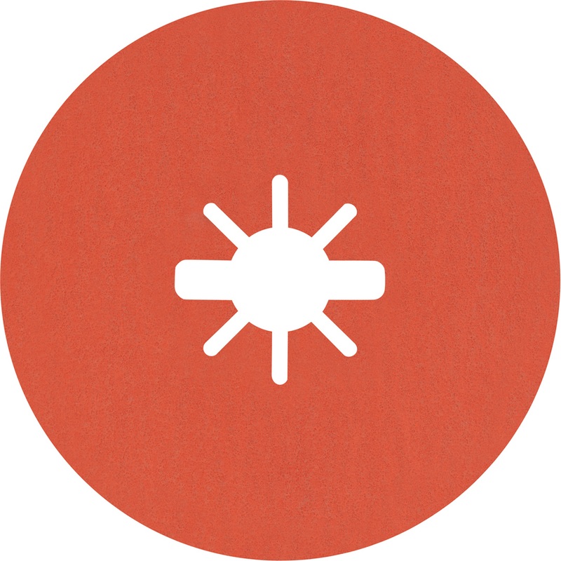 Bosch EXPERT R782 Prisma Ceramic X-LOCK Fibre Disc 115mm 22.23mm G 80 5-pc 2608621806