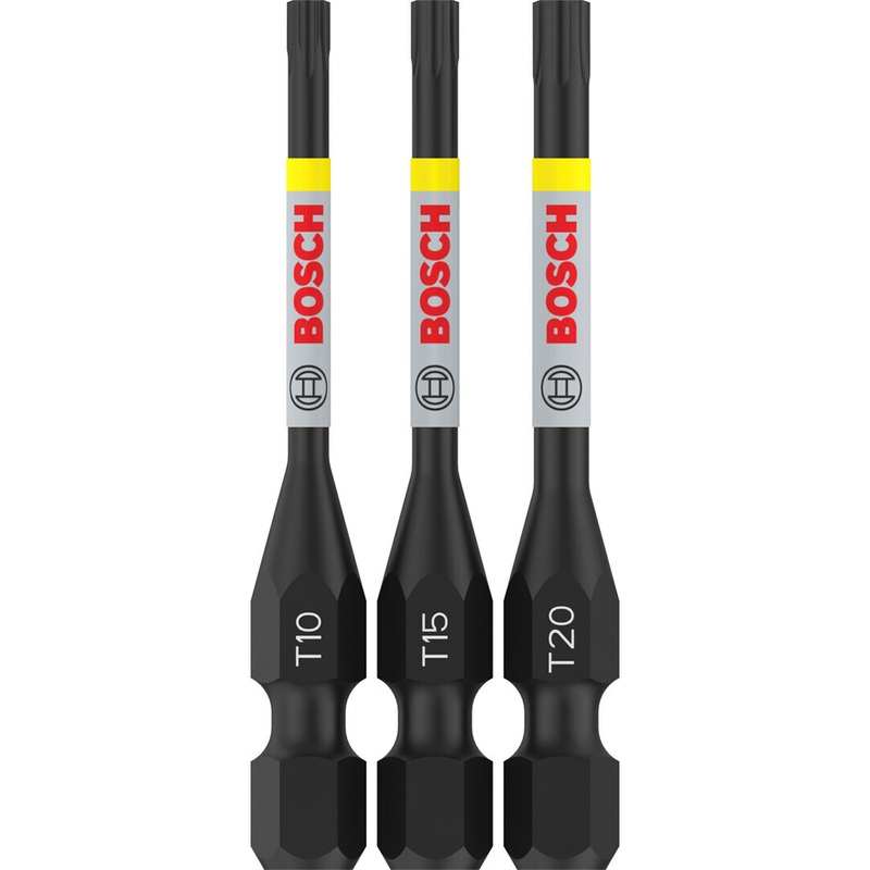 Bosch Professional T Impact Bits T10 T15 T20 55mm 3 pcs 2608521U54
