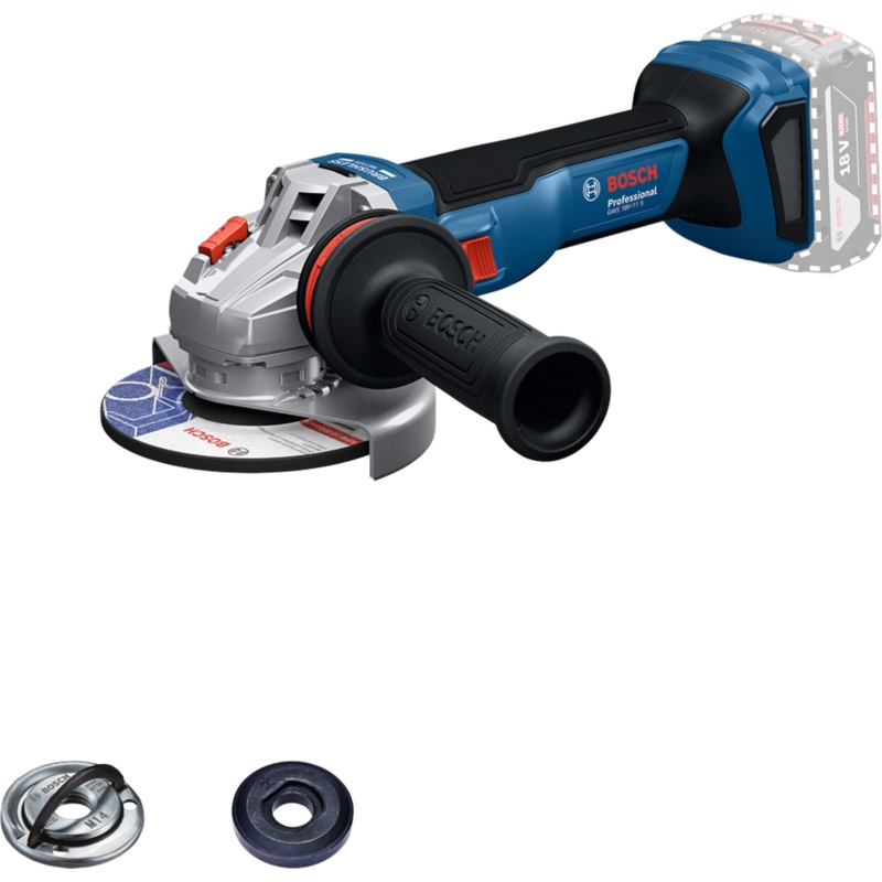 Bosch Angle Grinder GWS 18V-11 S 125mm (Bare tool, Carton) Cordless 06019N4000