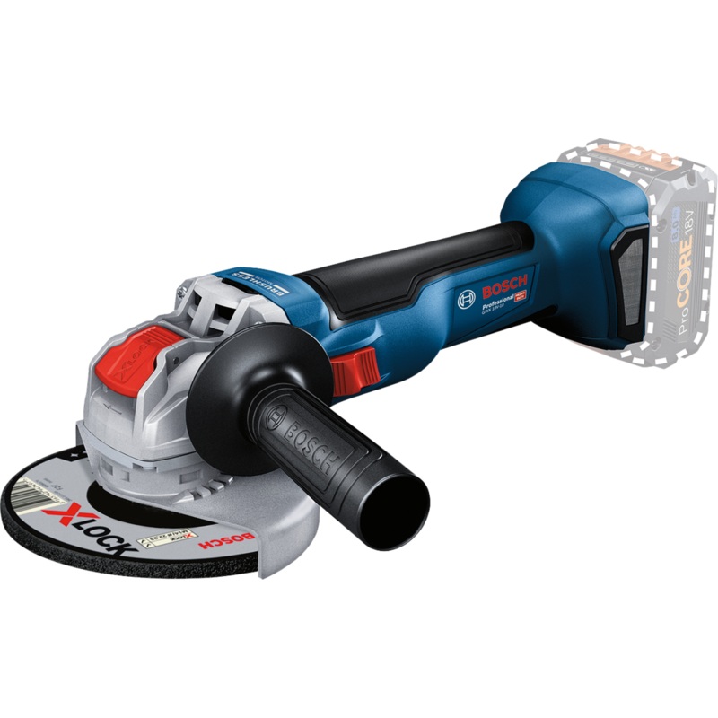 Bosch GWX 18V-10 125mm (body only, carton) X-LOCK BRUSHLESS 18V A/Grinder Cordless 06017B0100