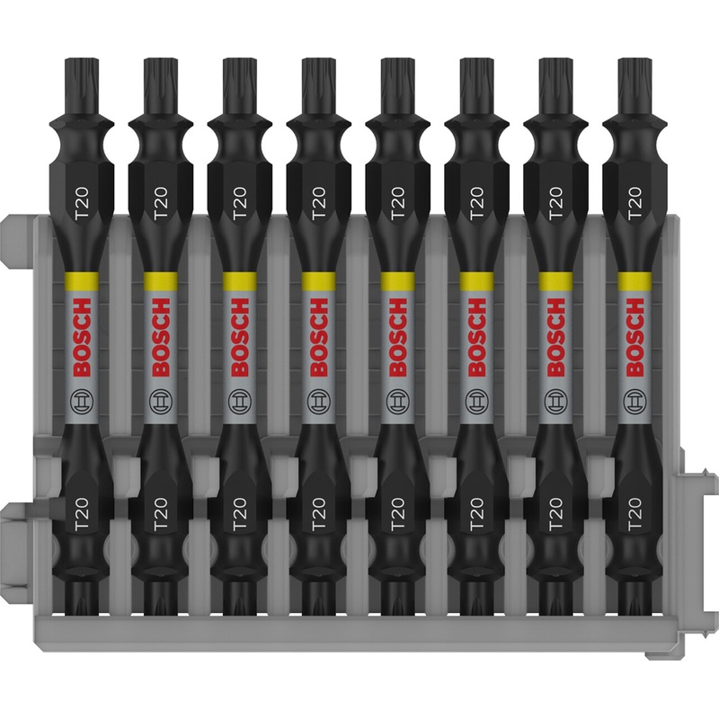 Bosch Professional Double-Ended Impact Bit with Pick and Click Index T20 65mm 8 pcs 2608522339