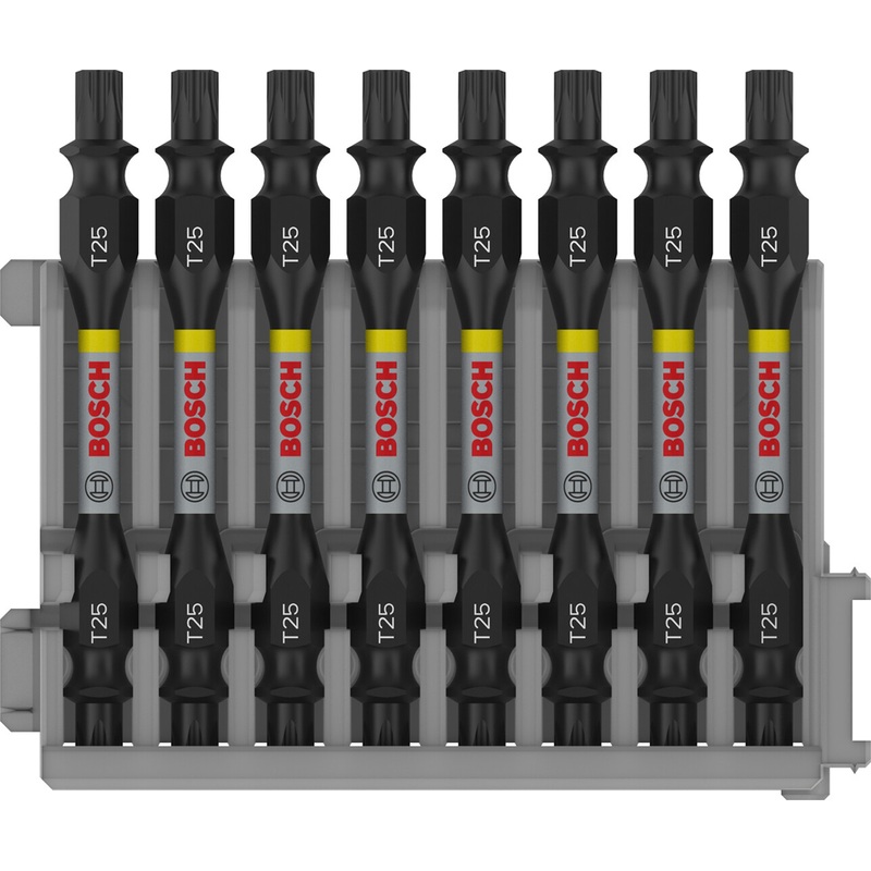 Bosch Professional Double-Ended Impact Bit with Pick and Click Index T25 65mm 8 pcs 2608522340