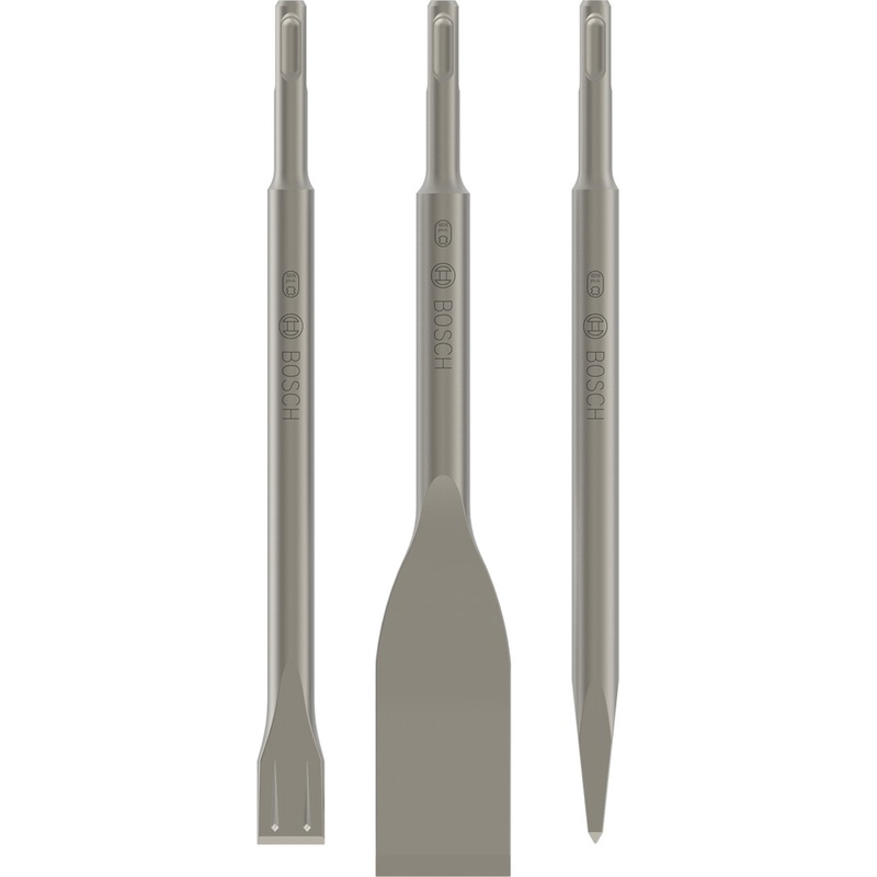 Bosch Professional SDS plus-5C Chisel Set Pointed 250 Tile 40×260 Spade 20x250mm 3 pcs 2607019159