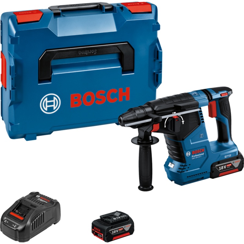 Bosch GBH 18V-24 C kit (2 x 5.0Ah, GAL 1880, L-BOXX) BRUSHLESS 18V SDS-Plus Cordless 0611923073