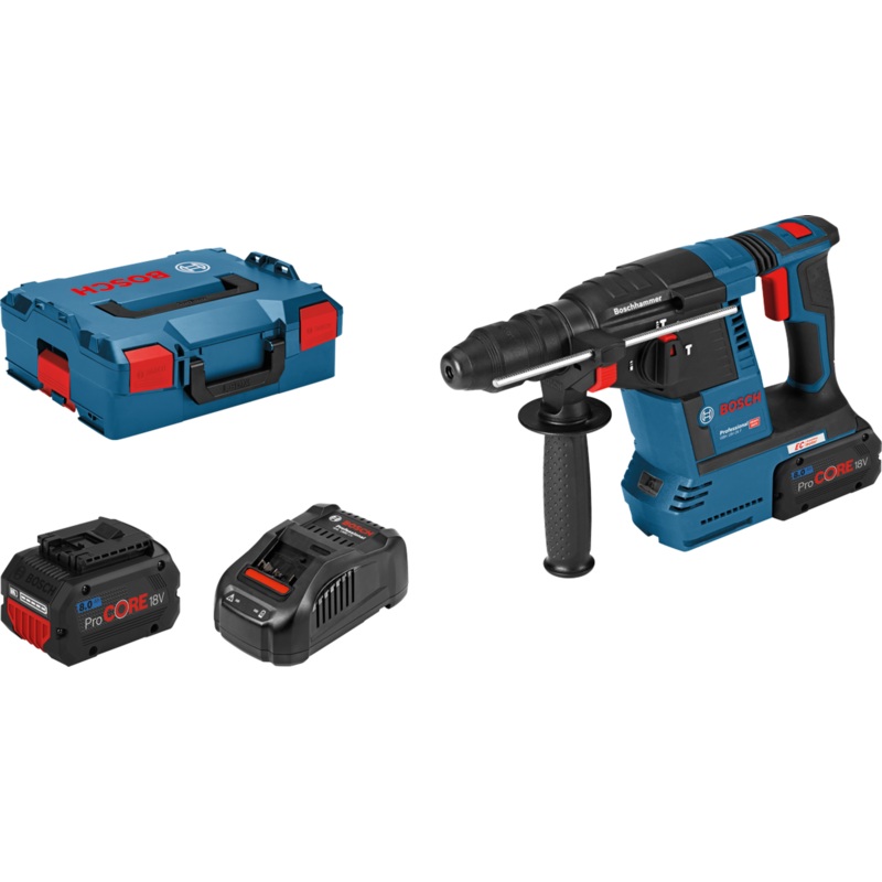 Bosch GBH 18V-26 F (2x ProCORE18V 8.0Ah, GAL 1880 CV, L-BOXX) BRUSHLESS 18V SDS-Plus Cordless 0611910078