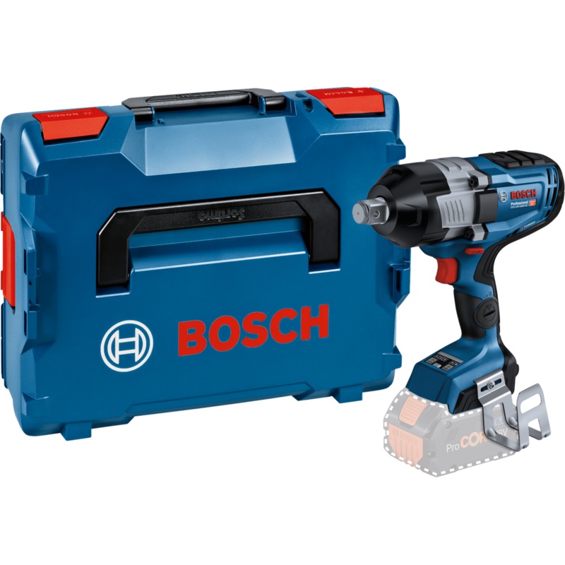 Bosch GDS 18V-1600 HC (body only, L-BOXX) + GCY 42 (CoMo) BITURBO BRUSHLESS 18V High Torque I/Wrench 3/4 Cordless 06019M1001