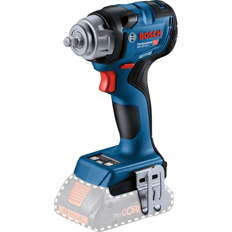 Bosch GDS 18V-320 C (body only, carton) BRUSHLESS 18V I/Wrench Cordless 06019L5100