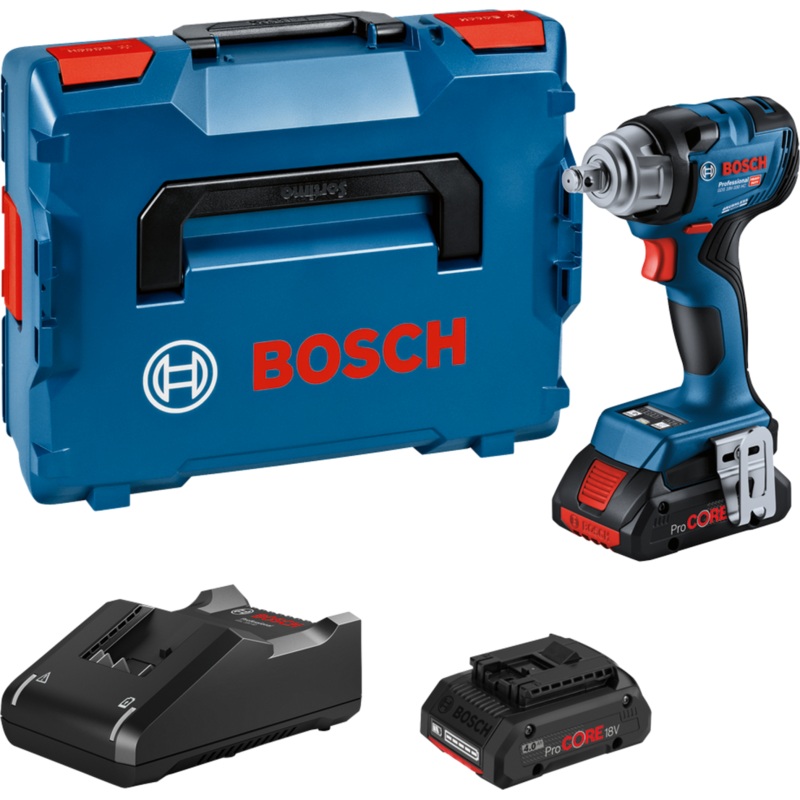 Bosch GDS 18V-330 HC (2x 4.0Ah, GAL 18V-40, L-BOXX) 18V I/Wrench Cordless 06019L5071