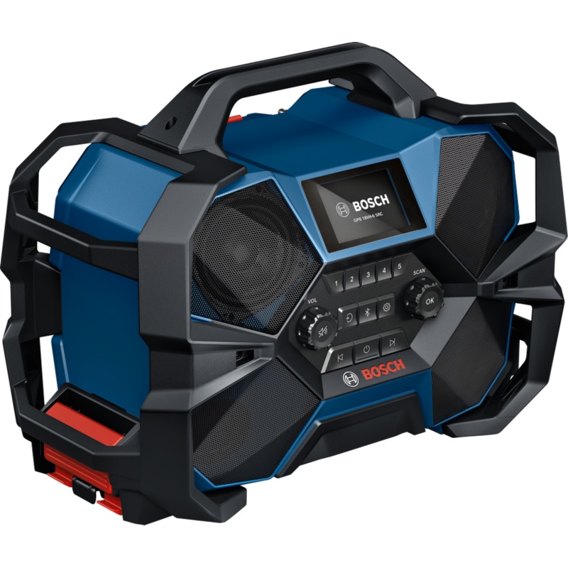 Bosch GPB 18VH-6 SRC (230V) Bluetooth Speaker & FM/DAB+ Radio (carton) 230V / 18V / 12V Radio Cordless 06014A6270