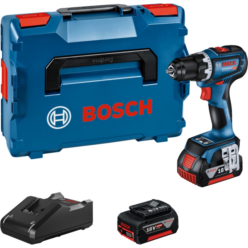 Bosch GSR 18V-90 C (2x GBA 4.0Ah, GAL 18V-40, L-BOXX) BRUSHLESS 18V D/Driver Cordless 06019K6071