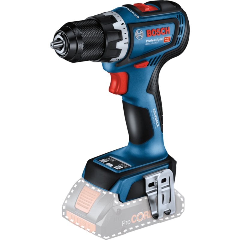 Bosch GSR 18V-90 C (body only, carton) BRUSHLESS 18V D/Driver Cordless 06019K6000