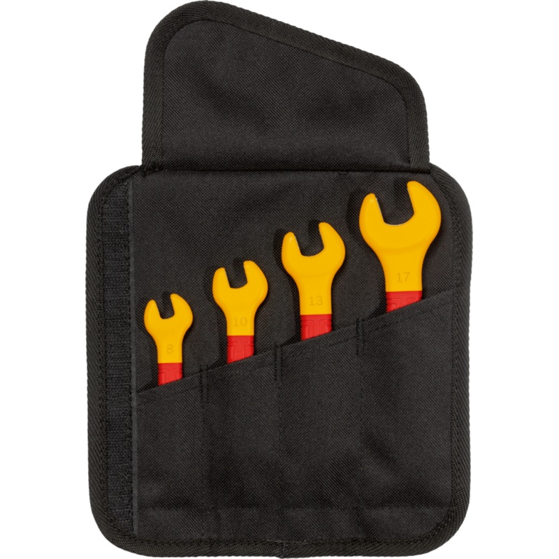 Bosch VDE Open-end Spanner Set (4pcs: 8, 10, 13, 17 mm, carton) 1600A02NE8