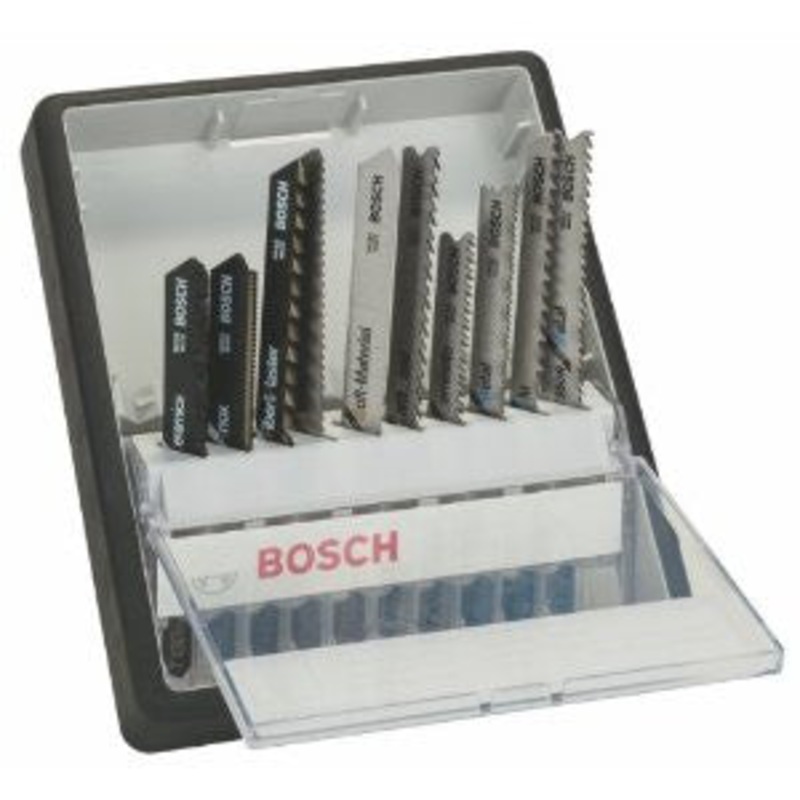 Bosch 10 piece Robust Line jigsaw blade set Top Expert T shank 2607010574