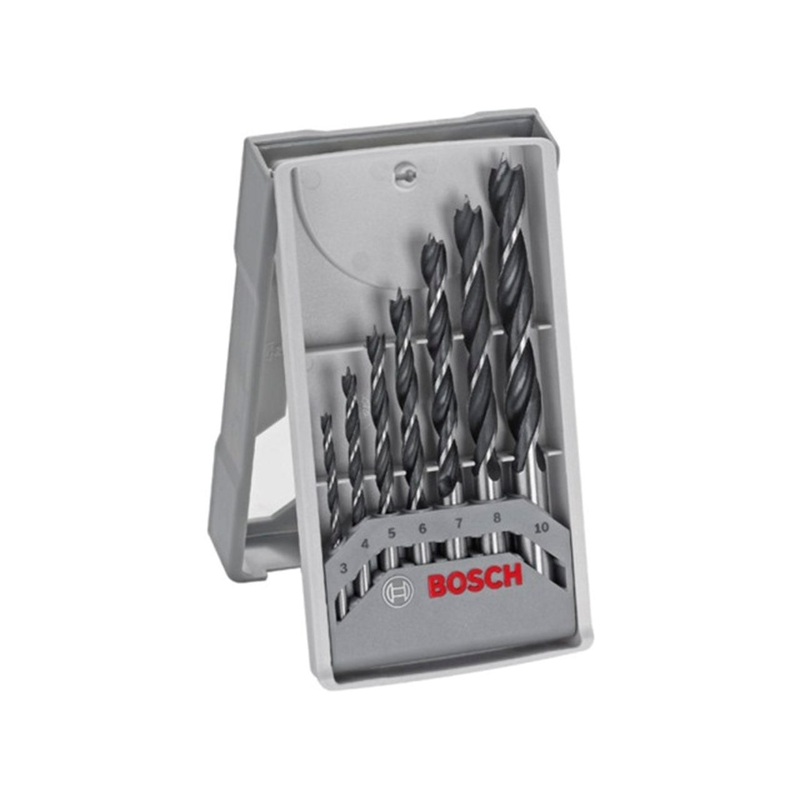 Bosch 7 Piece Brad Point Wood Drill Bit Set 2607017034