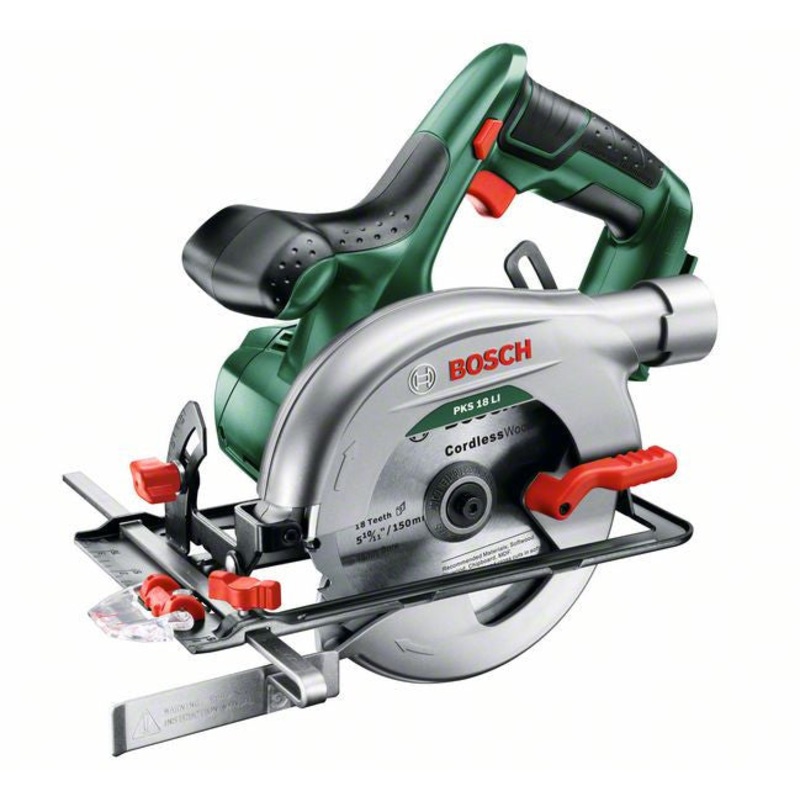Bosch Green PKS 18 LI lithium ion cordless circular saw bare unit 06033B1300