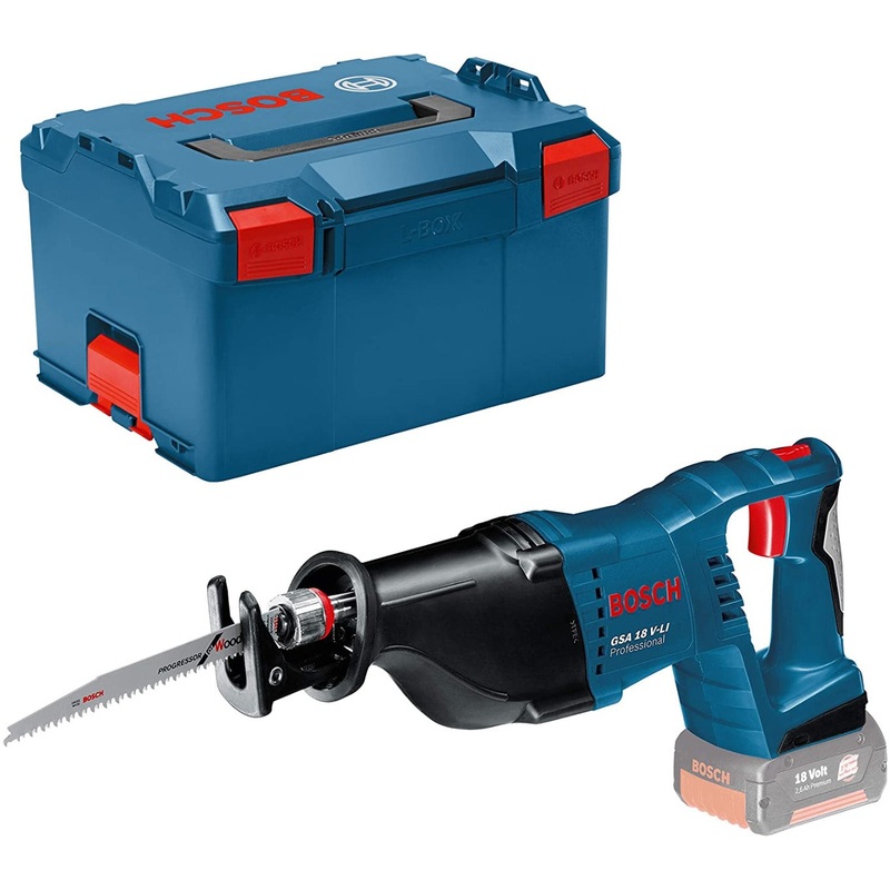 Bosch GSA 18 V LI Li Ion Cordless Reciprocating Saw Bare Unit in L BOXX 060164J007