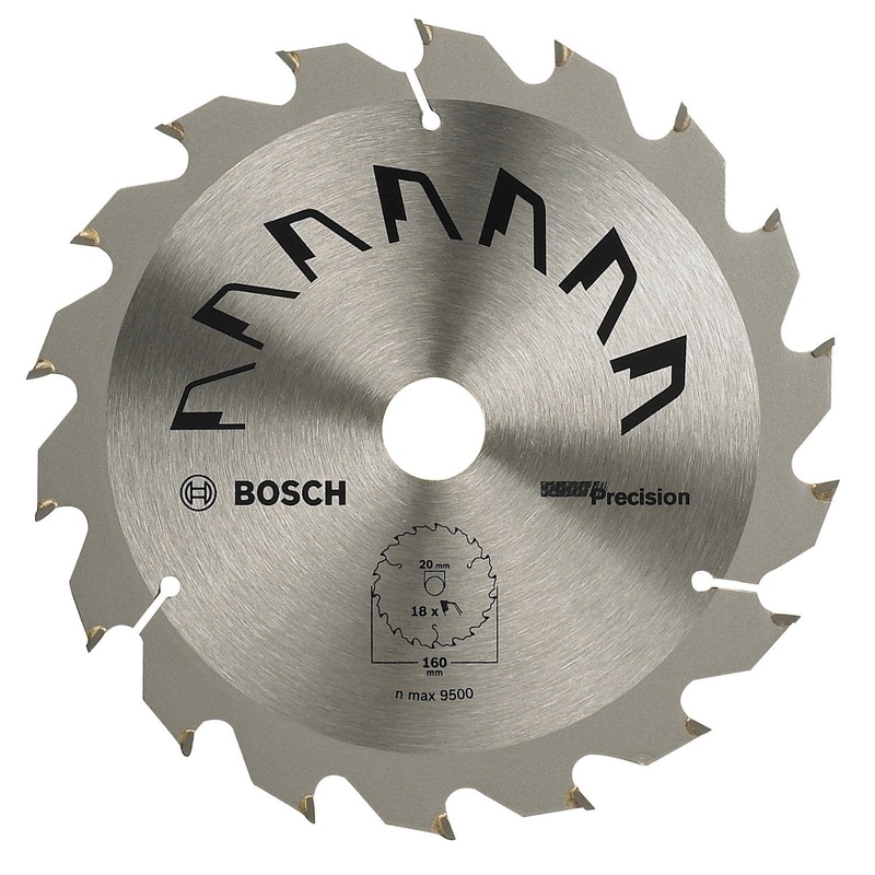 Bosch Precision Circular Saw Blade 160 x 20 x 2.5 mm. 18T 2609256855