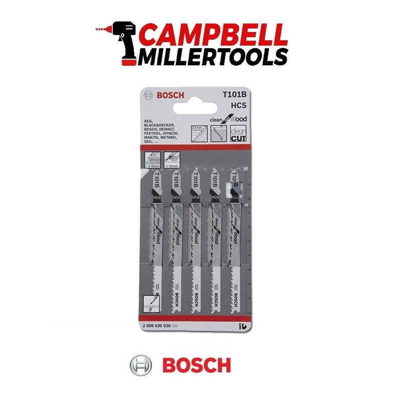 Bosch T101B Jig Saw Wood 5 Pack 2608630030