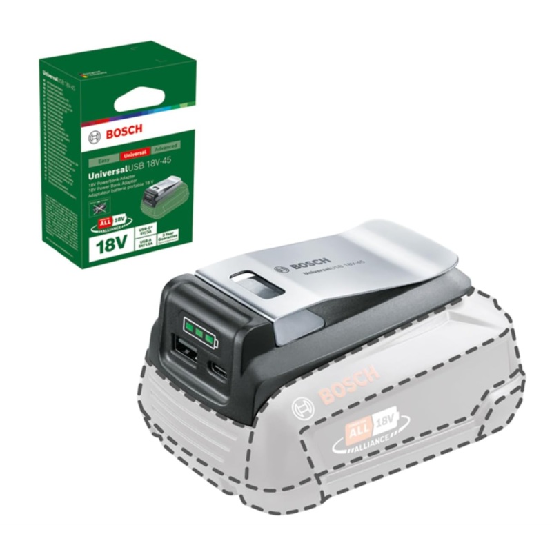 Bosch DIY Universal USB 18V – 45 Power Bank 1600A02WS1