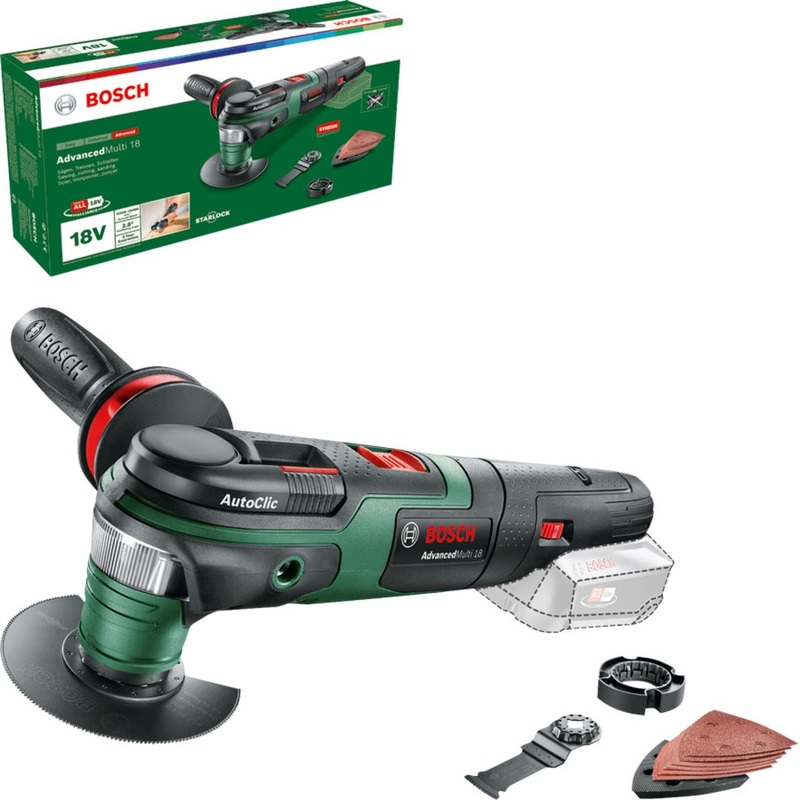 Bosch E-STOCK AdvancedMulti 18 (Baretool) Cordless Sander 0603104000
