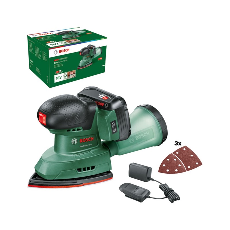 Bosch E-STOCK EasySander 18V-8 (1×2.5Ah) Cordless 06033E3070