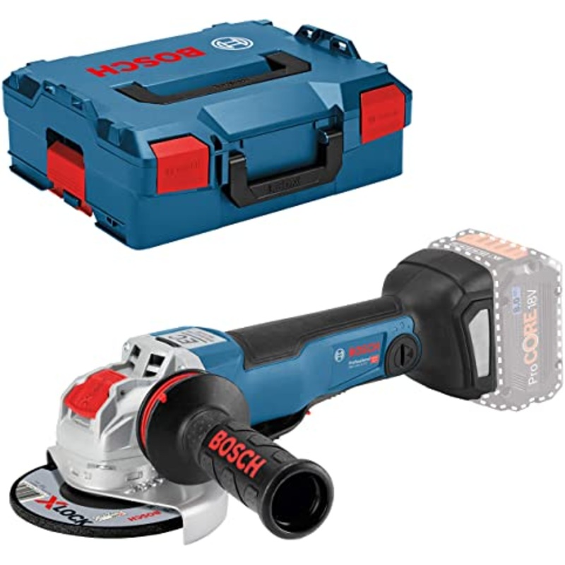 Bosch E-STOCK GWX 18V 10 PC Cordless Angle Grinder with X LOCK (Bare. L BOXX) 06017B0700930